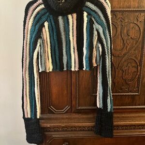 Chic Striped Turtleneck Sweater